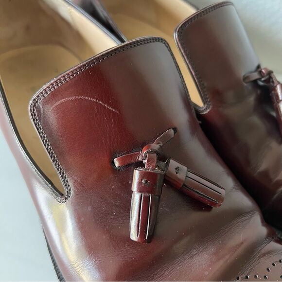 Salvatore Ferragamo Mens Leather Tassel Loafers Size 8 Brown main image 9